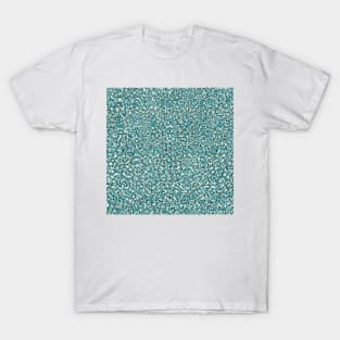 Boho Wilderness No.004 - Exotic Animal Print Texture in Teal Shades T-Shirt